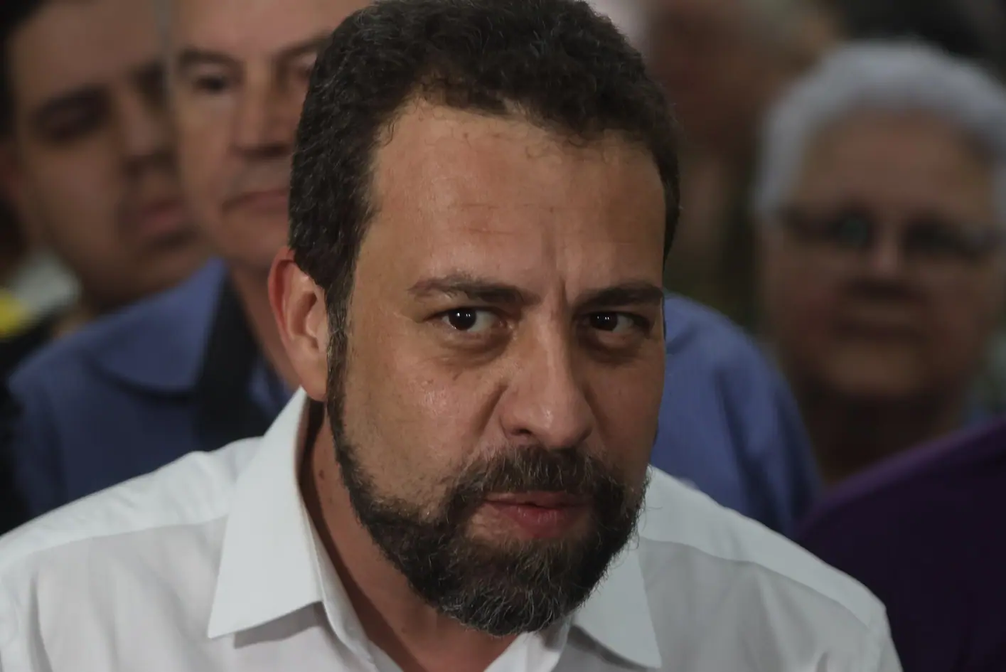 Guilherme Boulos, em entrevista coletiva depois de apresentar suas propostas de governo para a população 60+, em evento realizado no Slavieiro Hotel, região central da capital - 25/9/2024 | Foto: Yuri Murakami/FotoArena/Estadão Conteúdo