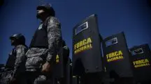 Integrantes da Força Nacional, em alusão à matéria das Eleições, Forças Armadas e Força Nacional atuam em segurança de 17 Estados
