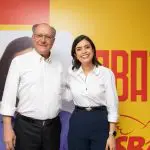 Líderes do PSB, Geraldo Alckmin e Tabata Amaral; partido declarou ser oposição a Ricardo Nunes