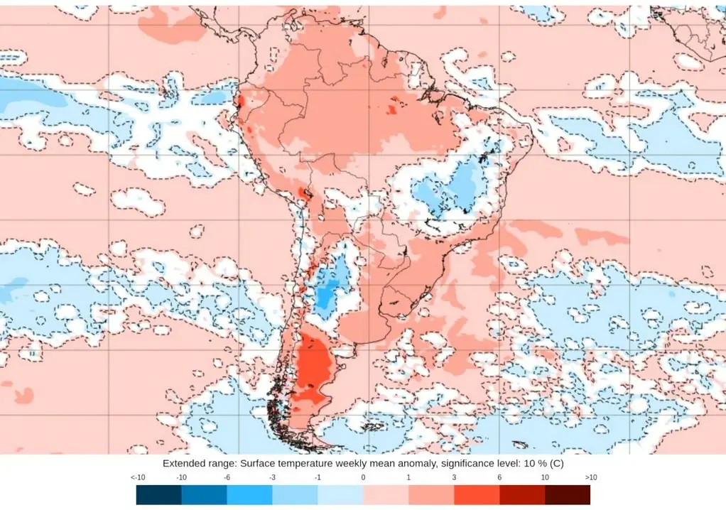 De acordo com o Meteored, o clima quente deve continuar até o fim de outubro | Foto: Divulgação/Meteored