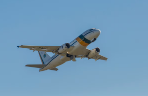 O Airbus A319CJ, mais conhecido como 'Aerolula' | Foto: Enilton Kirchhof/Força Aérea Brasileira (FAB)