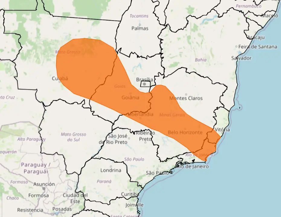Mapa do Inmet