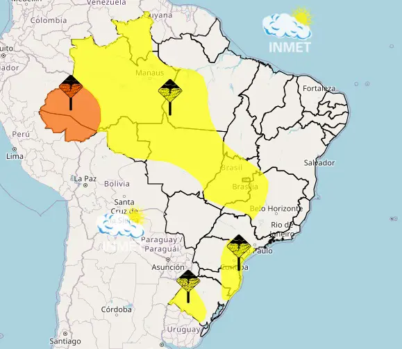 Mapa do Inmet