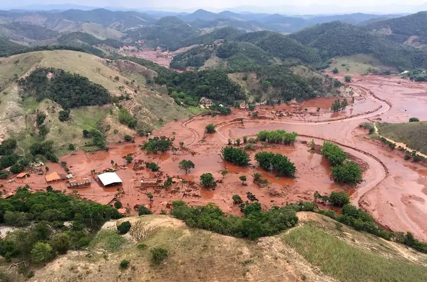 No próximo dia 5 de novembro, a tragédia de Mariana completa nove anos | Foto: Divulgação/Corpo de Bombeiros de Minas Gerais