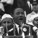 Martin Luther King, durante o discurso 'I Have a Dream' | Foto: Reprodução/Wikimedia Commons