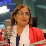 Ministra das Mulheres, Cida Gonçalves, durante entrevista no programa A Voz do Brasil, nos estúdios da EBC | Foto: Wilson Dias/Agência Brasil
