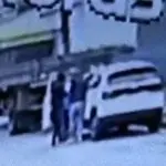 Momento do roubo do carro do Lula, no ABC
