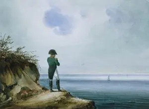 Napoleão em Santa Helena, aquarela de Franz Josef Sandmann