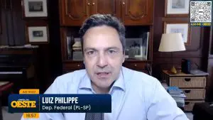 Deputado federal Luiz Philippe de Orléans e Bragança é entrevistado no Jornal da Oeste