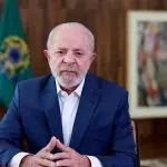 O presidente da República, Luiz Inácio Lula da Silva, em discurso on-line na 16ª Cúpula dos Brics