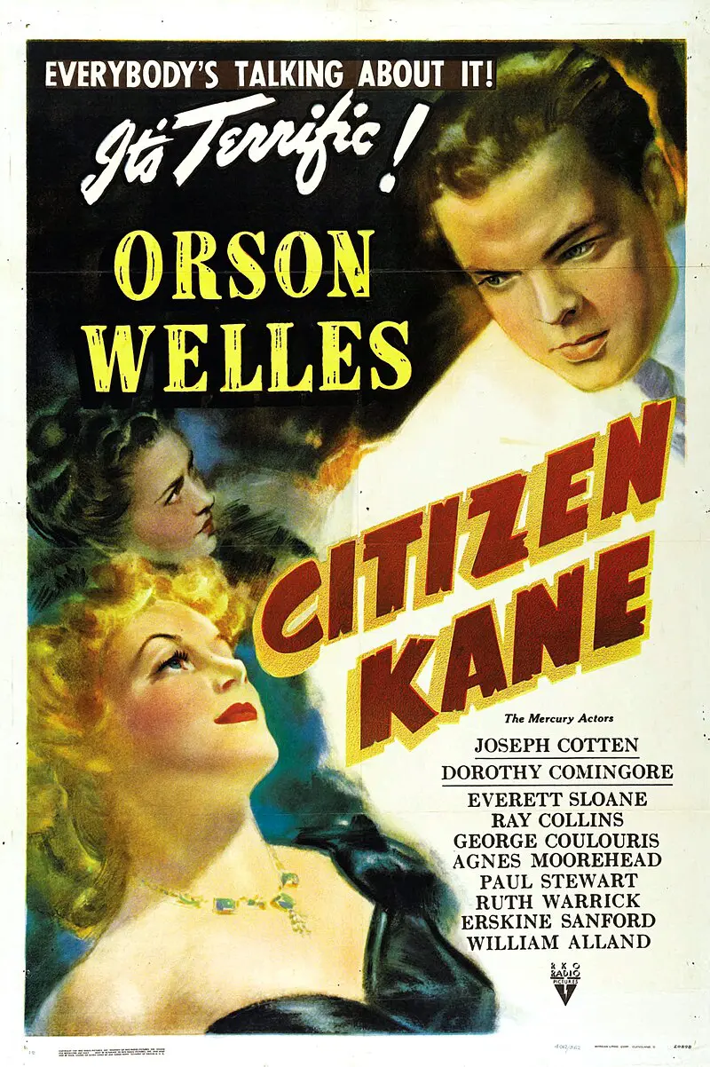 O banner do filme Cidadão Kane