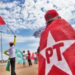 Eleitores do PT durante campanha em 2022
