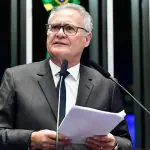 Renan Calheiros, do MDB de Alagoas, durante sessão no Senado