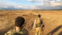Soldados da Força de Israel em um exercício militar