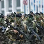 Militares desfilam durante o desfile cívico-militar de 7 de Setembro. Eles receberam aval do TSE para atuar nas eleições | Foto: Thiago Ribeiro/Agência de Fotografia/Estadão Conteúdo