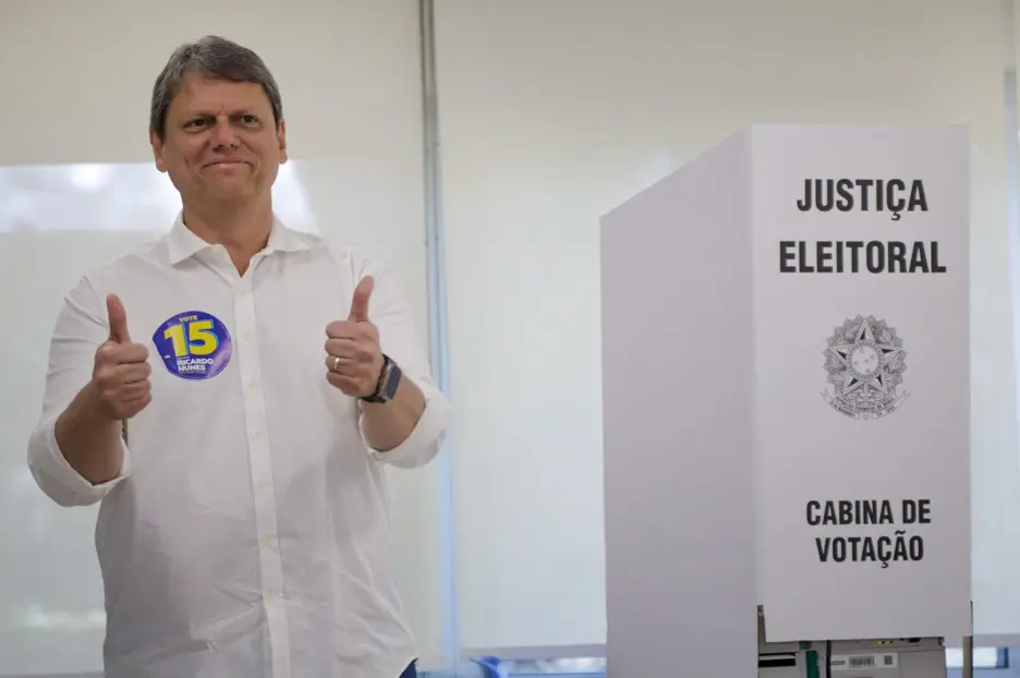 Tarcisio vota em São Paulo