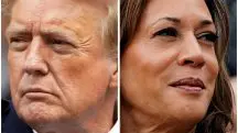 O ex-presidente dos EUA Donald Trump, na cidade de Nova York, em 30 de maio de 2024, e a vice-presidente dos EUA Kamala Harris, em Washington, em 22 de julho de 2024 | Foto: Eduardo Munoz/Nathan Howard/Reuters
