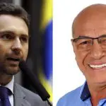 Da esquerda para a direita: Leandro Vilela (MDB) e Professor Alcides (PL)