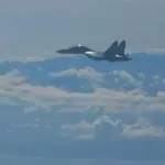 Jato militar chinês participa de exercícios perto de Taiwan | Foto: Reprodução/CCTV