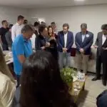 Bolsonaro participa de culto com Tarcísio e Nunes e prega contra o comunismo