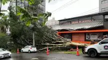 Ciclone atua na costa do Estado do Rio Grande de Sul | Foto: Reprodução/Rádio Sampaio