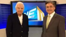 cid moreira e siloé almeida - estúdio da globo nordeste