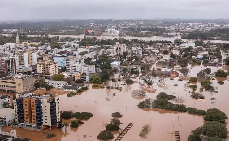 Enchentes de maio no Rio Grande do Sul ainda deixam marcas em municípios gaúchos | Foto: Reprodução/Twitter/X