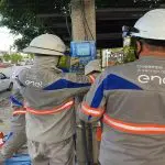 Concessionária de energia elétrica recrutou dezenas de funcionários de outros Estados para apoiar o trabalho de recuperação em São Paulo | Foto: Enel/Divulgação