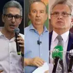 Da esquerda para a direita: Tarcísio de Freitas (Republicanos-SP), Romeu Zema (Novo-MG), Jorginho Mello (PL-SC), Ronaldo Caiado (União-GO) e Ratinho Júnior (PSD-PR) | Foto: Reprodução