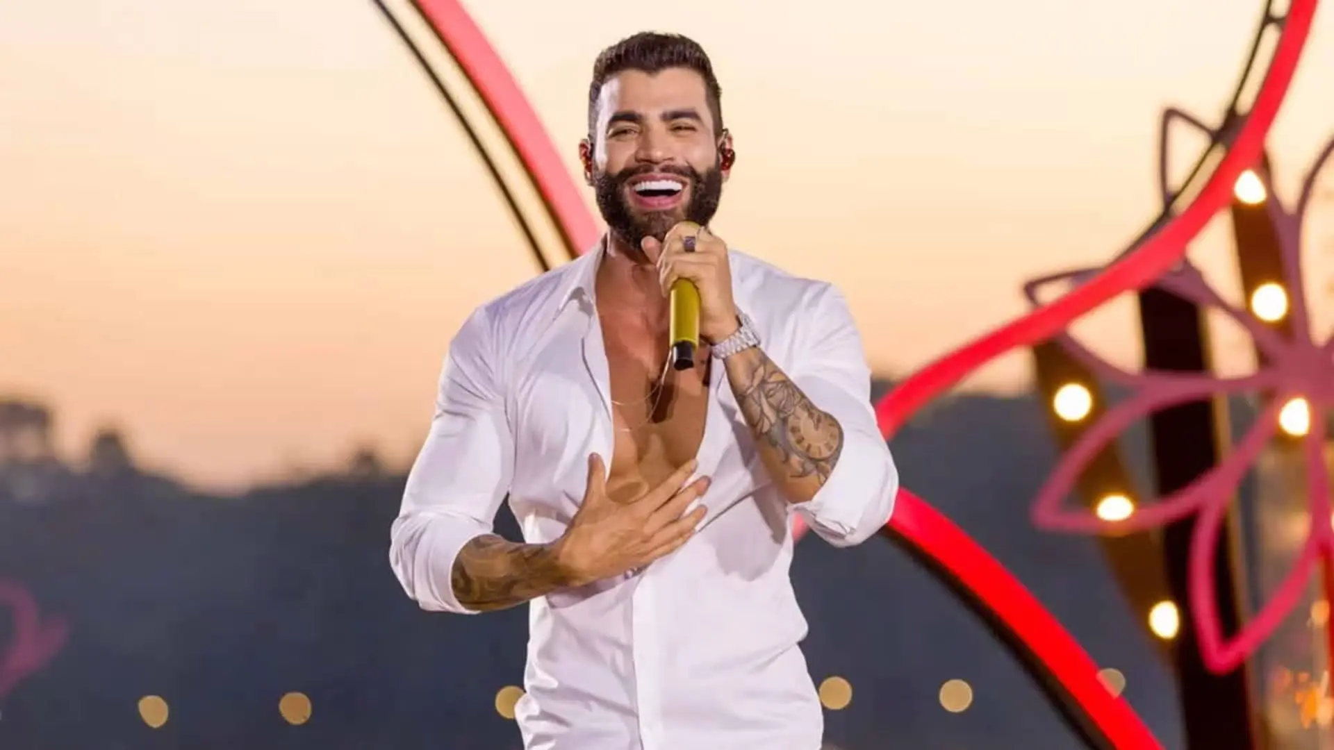 Foto de apresentação do cantor Gusttavo Lima