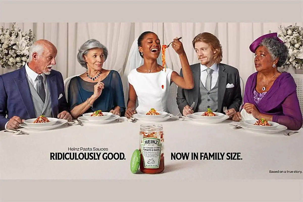 Foto de propaganda da Heinz