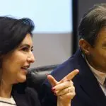 Simone Tebet (Planejamento) e Fernando Haddad (Fazenda): previsões orçamentárias incompatíveis com os estudos encomendados pelo Senado | Foto: Valter Campanato/Agência Brasil