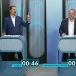 Em debate, candidato acusa adversário de fazer orgias com algemas