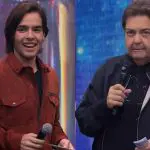 Foto de Faustão e João Guilherme Silva