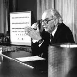 John Vincent Atanasoff durante palestra em Boston, Estados Unidos | Foto: Divulgação/Computer History Museum