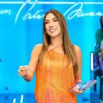 Foto de Patricia Abravanel nos estúdios do SBT