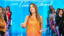 Foto de Patricia Abravanel nos estúdios do SBT