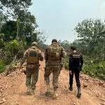 Por ar e por terra, agentes da Polícia Federal vasculham pistas que possam levar a responsáveis por queimadas que destruíram cerca de 30 mil hectares na região do Pantanal e fronteira com a Bolívia | Foto: Divulgação/Portal Gov.br