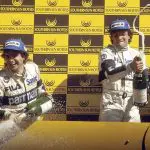 Não venceu, mas levou: mesmo em terceiro lugar na prova, Piquet conquistou o título e terminou a temporada com dois pontos à frente do francês Alain Prost | Foto: Reprodução/Rede sociais