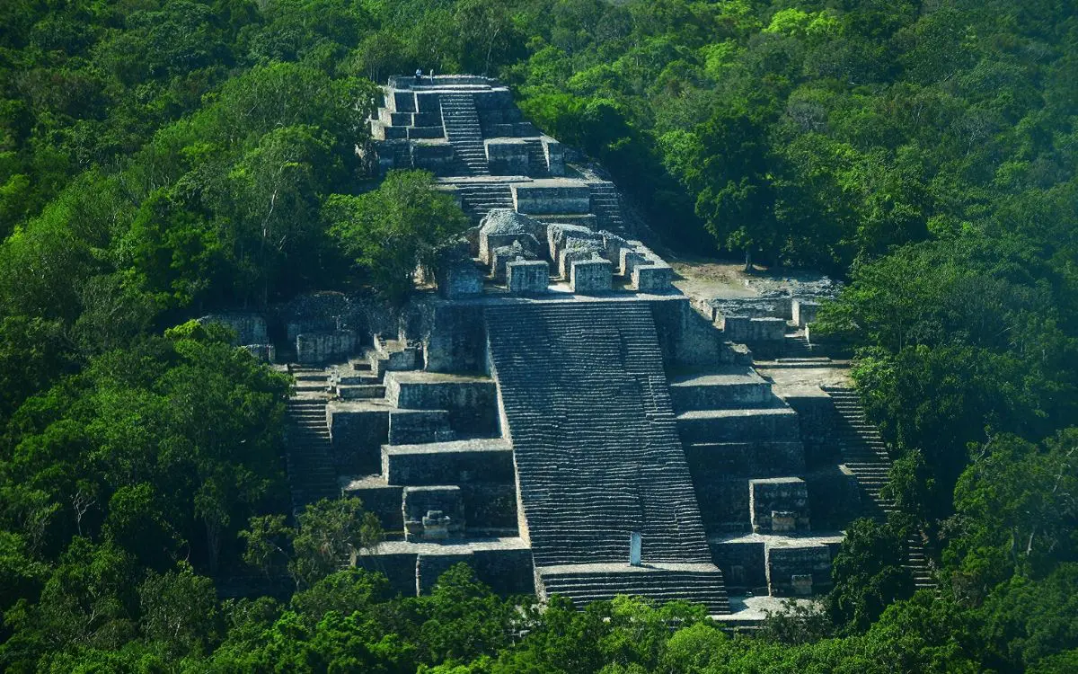Ruínas de Calakmul, no México; antiga civilização maia fica próxima à cidade recém-descoberta | Foto: Reprodução/Redes sociais