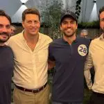 Filipe Sabará, Ricardo Salles, Pablo Marçal e Tenente Santini: jantar em São Paulo, com 130 pessoas, selou apoio do ex-ministro de Bolsonaro a candidato do PRTB à Prefeitura da capital | Foto: Arquivo pessoal