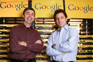 O russo Sergey Brin e o norte-americano Larry Page: mais do que ganhar dinheiro com o YouTube, o importante naquele momento era neutralizar o concorrente que frustrou o lançamento do Google Video | Foto: Reprodução/Redes sociais