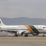 O VC-2, um avião menor que viaja na frente do voo do presidente do Brasil