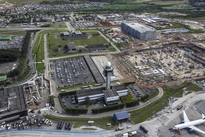 Imagem aérea do Aeroporto de Guarulhos