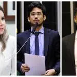 Carol de Toni (PL-SC), Nikolas Ferreira (PL-MG) e Kim Kataguiri (União Brasil-SP) são três dos quase 100 apoiadores da PEC de Mauricio Marcon (Podemos-RS) | Foto: Divulgação/Câmara dos Deputados/Montagem/Revista Oeste