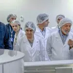 Presidente da República, Luiz Inácio Lula da Silva, durante visita à planta de produção de insulina da Biomm, em Nova Lima (MG