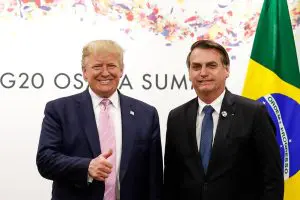 Encontro bilateral entre Donald Trump e Jair Bolsonaro, em 20 de junho de 2019