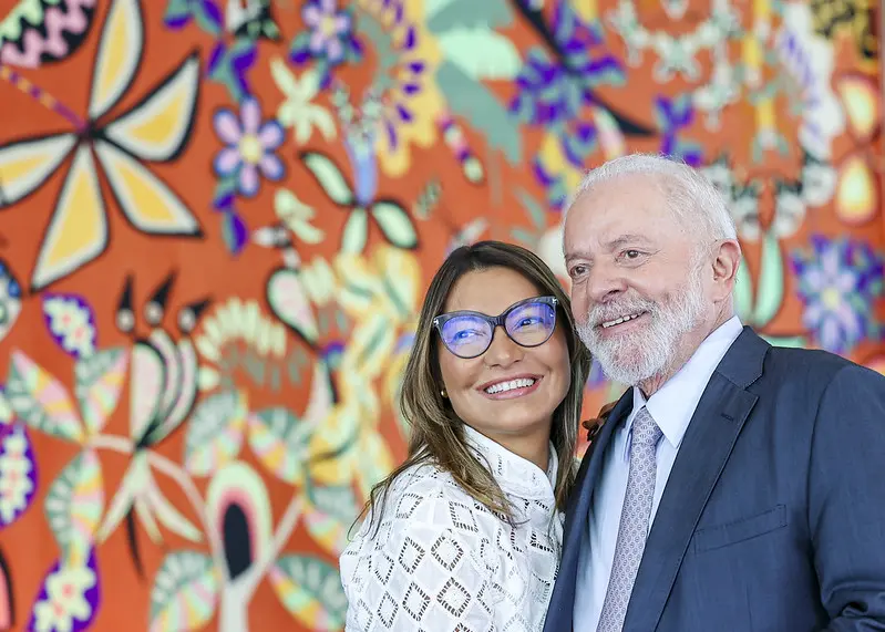 Janja e o presidente Lula da Silva: em 2023, tentativa de montar gabinete próprio | Foto: Ricardo Stuckert/PR