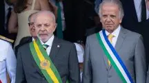 Chefe do Planalto, Luiz Inácio Lula da Silva ao lado do ministro da Defesa, José Múcio Monteiro