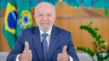 01.11.2024 - Presidente da República, Luiz Inácio Lula da Silva, durante gravação de entrevista, por videoconferência, a Darius Rochebin, do canal francês TF1, no Palácio do Planalto